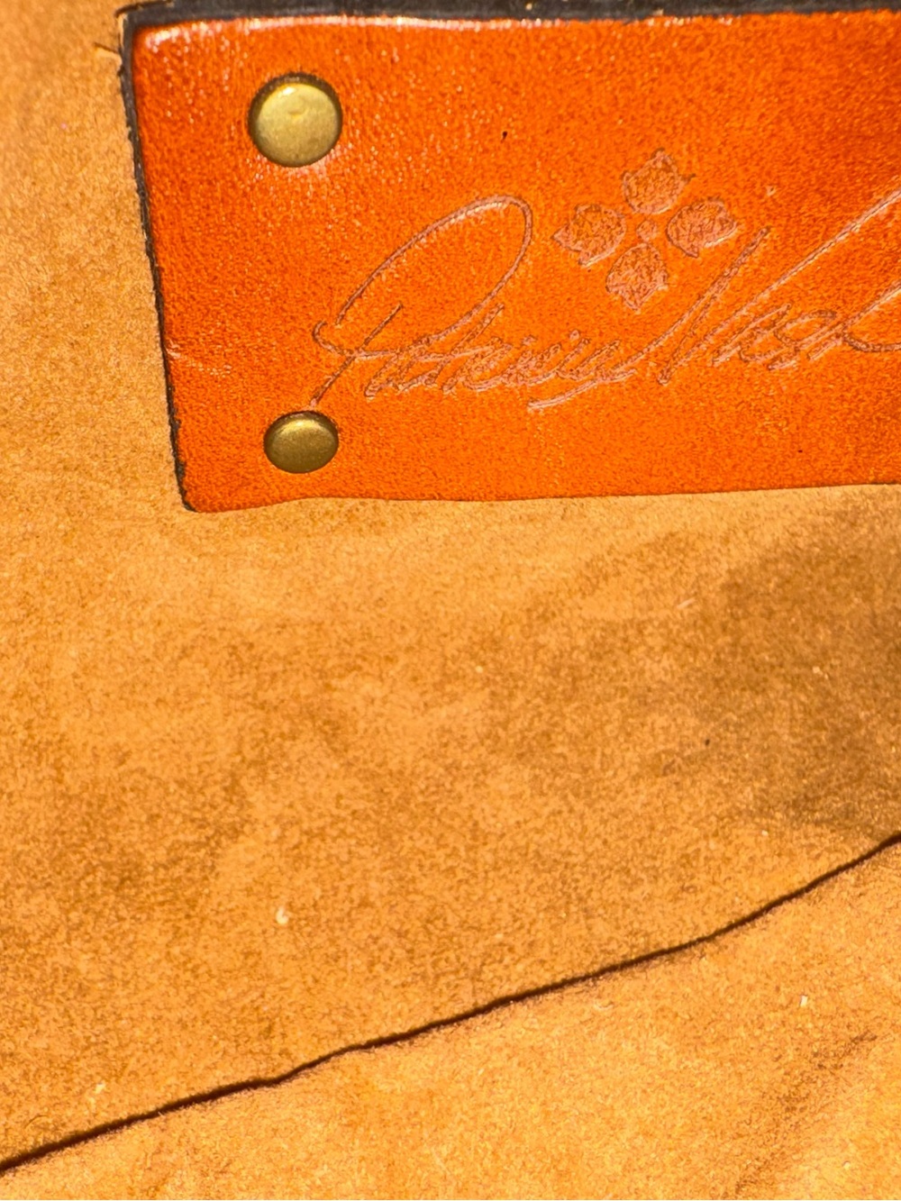 Patricia Nash brown leather wristlet, GUC - Picture 8 of 16